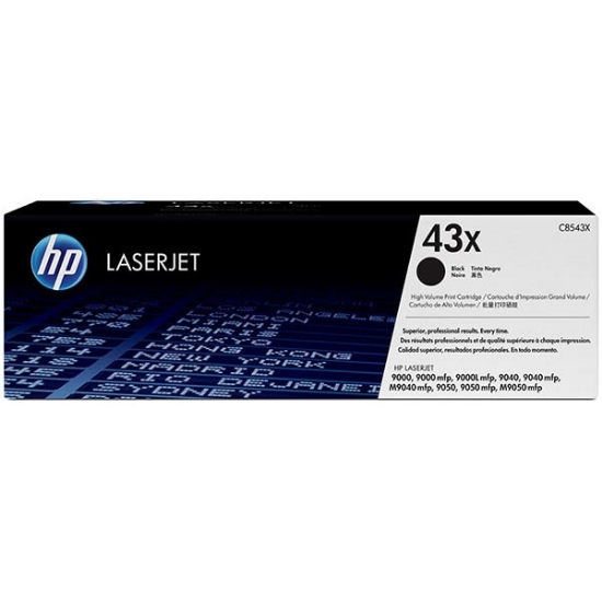 Picture of HP C8543X (HP 43X) High Yield Black Toner Cartridge (30000 Yield)