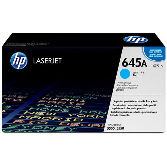 Picture of HP C9731A (HP 645A) Cyan Toner Cartridge (12000 Yield)