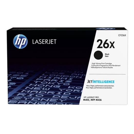 Picture of HP CF226X (HP 26X) High Yield Black Toner Cartridge (9000 Yield)