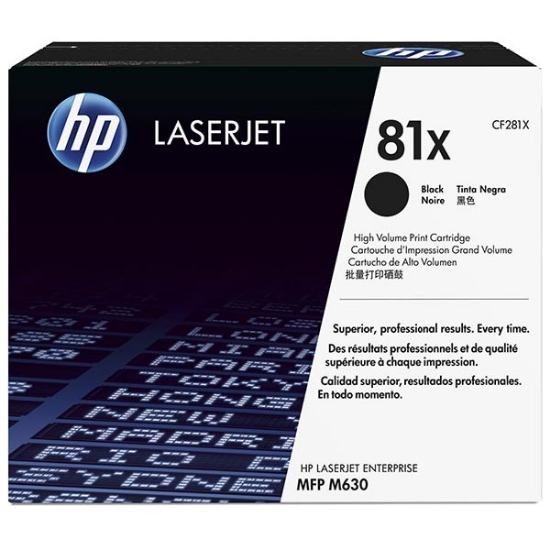 Picture of HP CF281X (HP 81X) High Yield Black Toner Cartridge (25000 Yield)