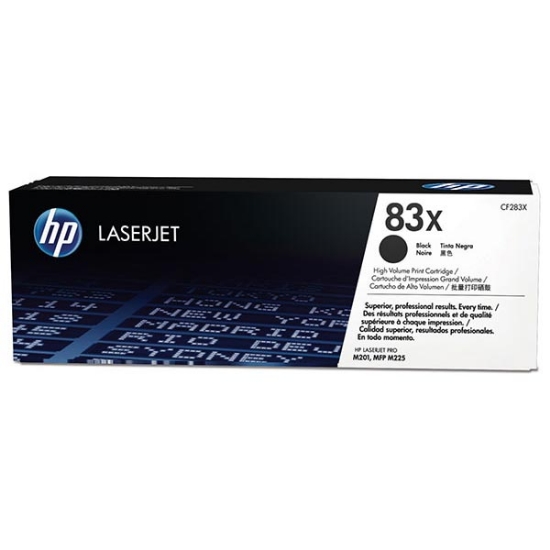 Picture of HP CF283X (HP 83X) High Yield Black Toner Cartridge (2200 Yield)