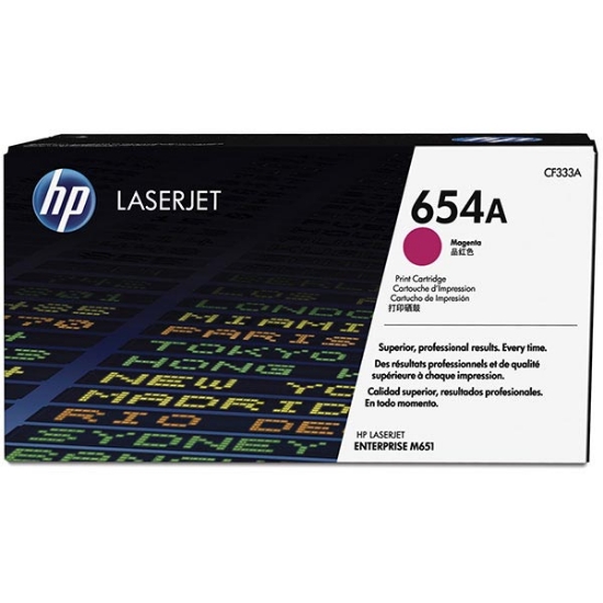 Picture of HP CF333A (HP 654A) Magenta Toner Cartridge (1000 Yield)