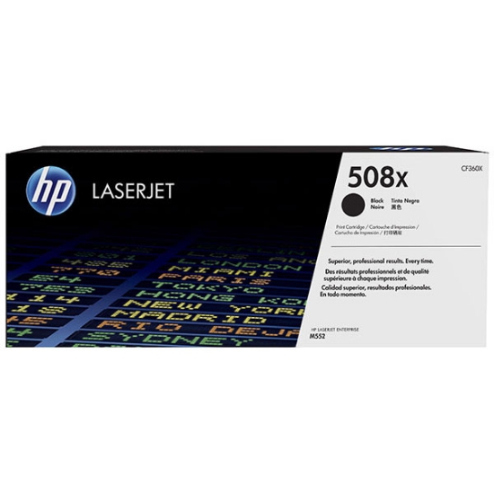 Picture of HP CF360X (HP 508X) High Yield Black Toner Cartridge (12500 Yield)