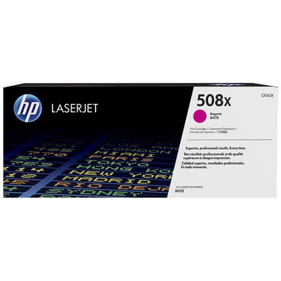 Picture of HP CF363X (HP 508X) High Yield Magenta Toner Cartridge (9500 Yield)