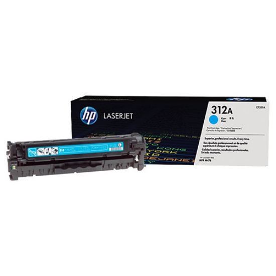 Picture of HP CF381A (HP 312A) Cyan Toner Cartridge (2700 Yield)