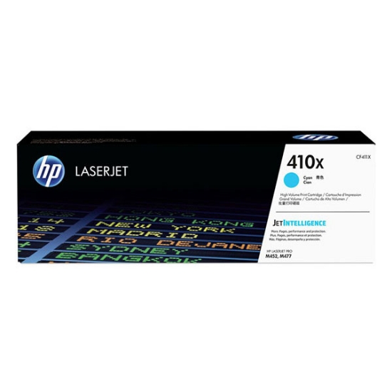 Picture of HP CF411X (HP 410X) High Yield Cyan Toner Cartridge (5000 Yield)