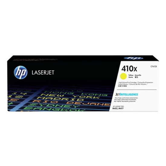 Picture of HP CF412X (HP 410X) High Yield Yellow Toner Cartridge (5000 Yield)