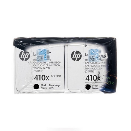 Picture of HP CF410XD (HP 410X) High Yield Black Toner Cartridges (2 pk) (2 x 6500)