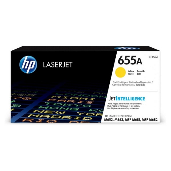 Picture of HP CF452A (HP 655A) Cyan Toner Cartridge (10500 Yield)