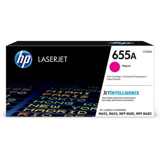 Picture of HP CF453A (HP 655A) Yellow Toner Cartridge (10500 Yield)